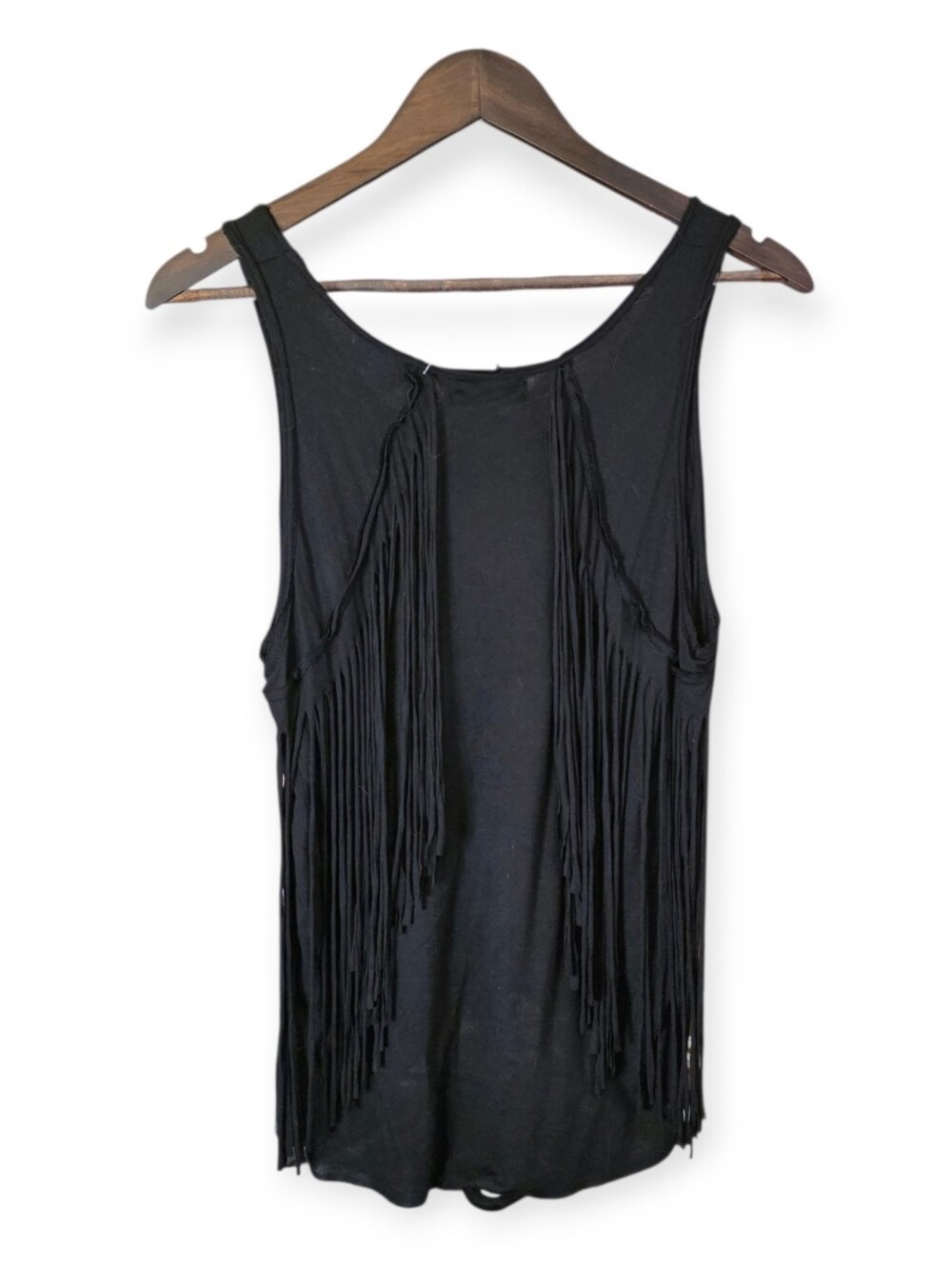 The Clas-sic "Freedom to Ride" Studded Fringe Tank Top Women's Large NWT - Picture 4 of 5